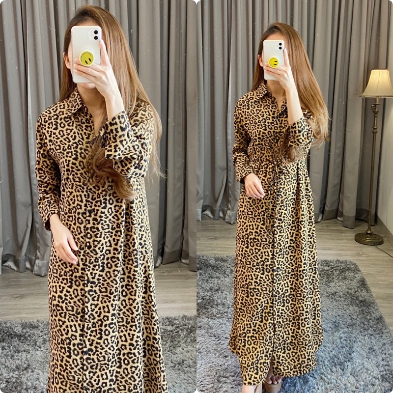 real pic gamis leopard LD 110 / gamis bigsize leopard