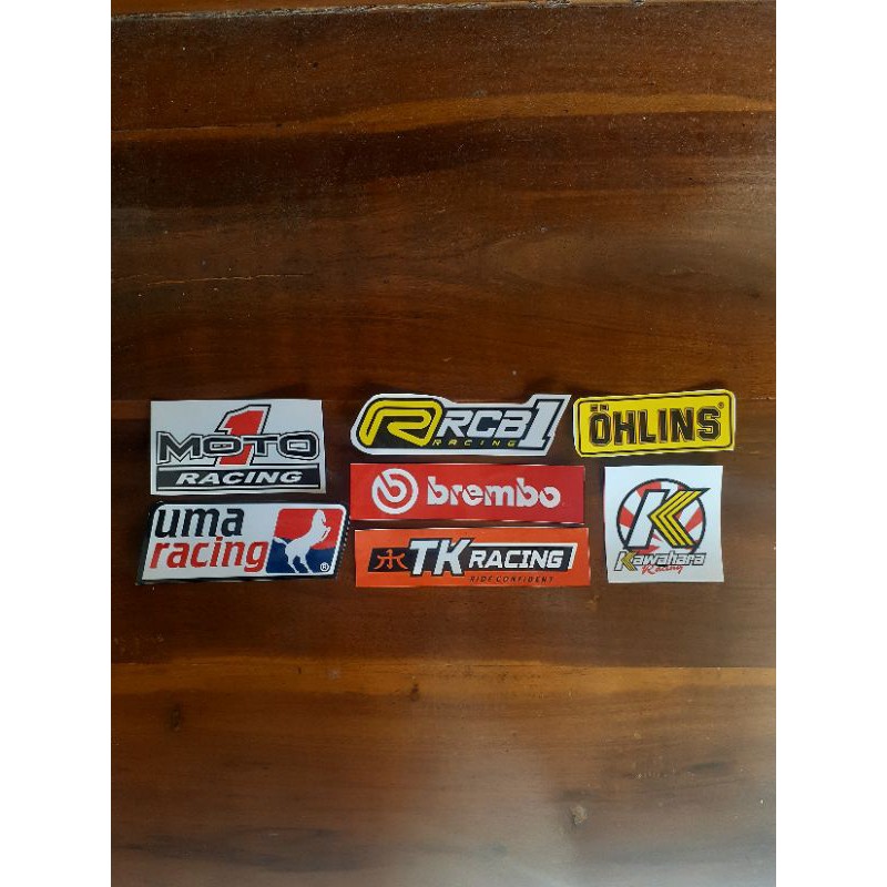 stiker pack racing isi 8 pcs