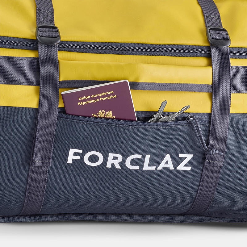 FORCLAZ Voyage Tas Gunung Extend 80-120 L Trekking Hiking Carry Bag - Yellow