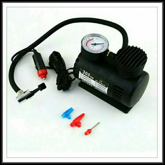 Pompa Ban Mobil air compresor mini electric portable 300psi/250psi(DC12V)