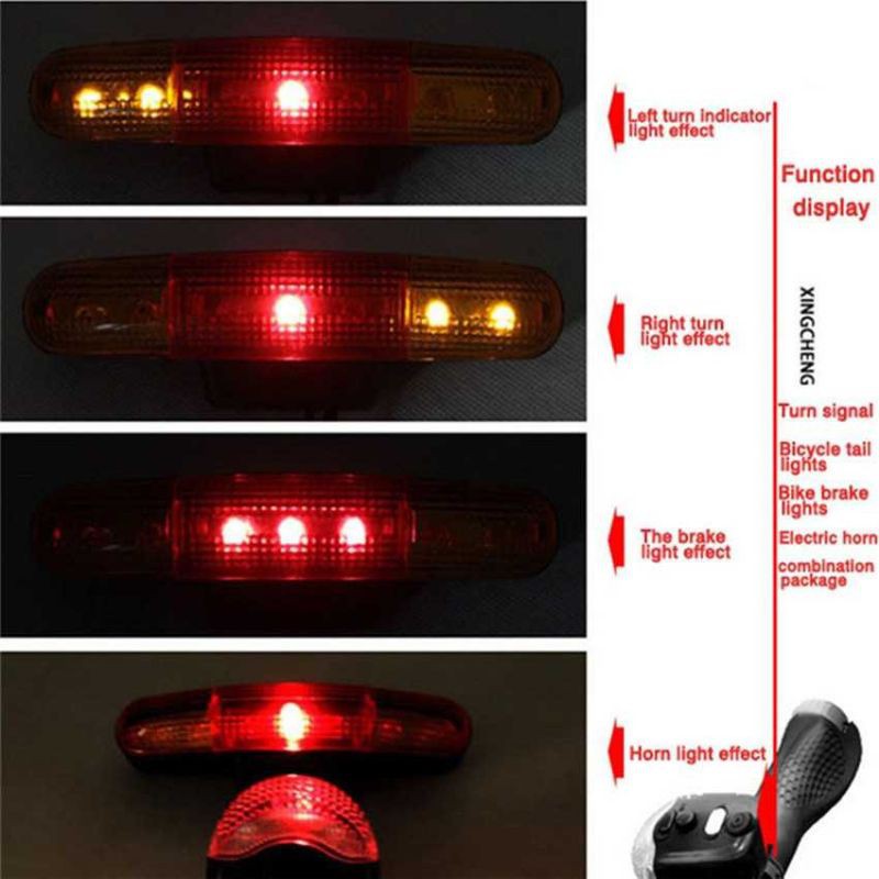 Paket Lampu Sepeda Depan Belakang dan klason bel sepeda