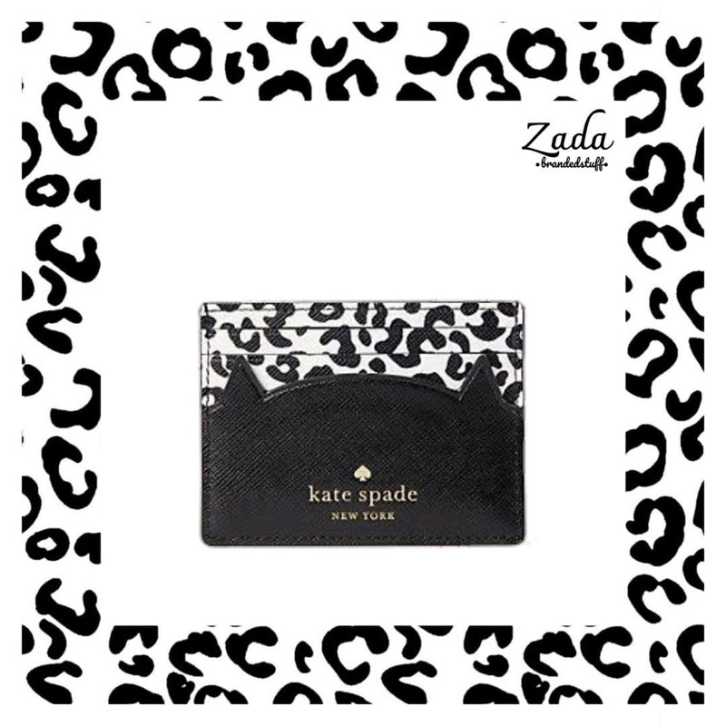 DOMPET KARTU KATE SPADE SLIM CARD HOLDER MEOW MULTI