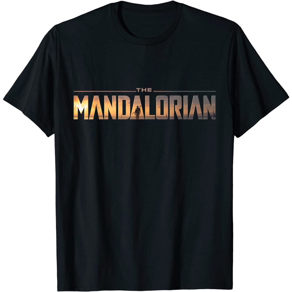 Baju Dewasa Star Wars The Mandalorian Series Logo T-Shirt