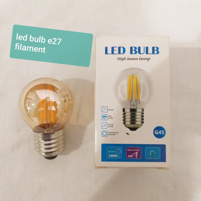 Lampu Candle E27 Filament Filamen Bulb 4w / Bola Lilin Filamen LED