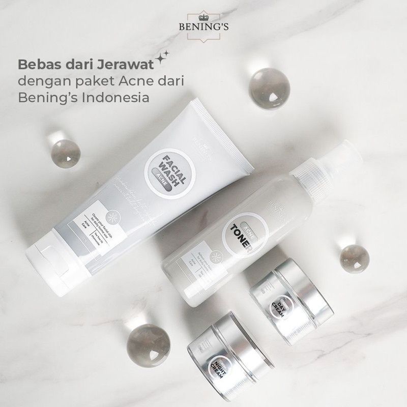PAKET ACNE SKINCARE *FREE GIFT* BENING'S INDONESIA DR. OKY PRATAMA |