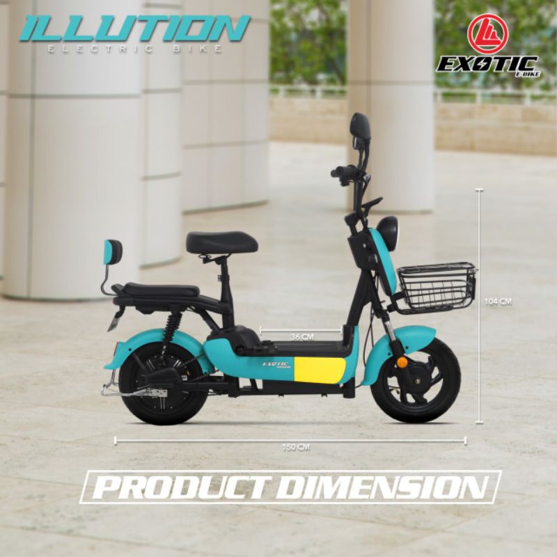 SEPEDA LISTRIK EXOTIC/SELIS/ E BIKE ILLUTION 500Watt
