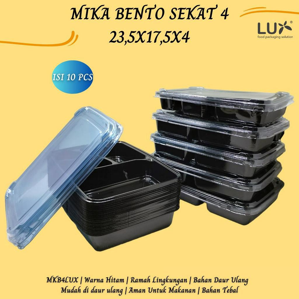 Mika Bento Sekat 4 Partisi Bento (Isi 10 Pcs-MKB4LUX)