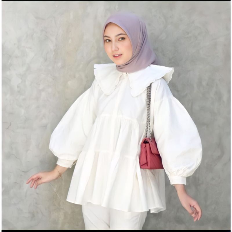 [Fashion Muslim] AFIFA BLOUSE | atasan rayon premium kekinian