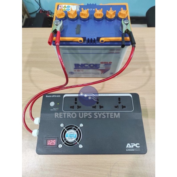 UPS APC BX625CIMS / BX625CI-MS aki modif eksternal 12v surge protection anti petir back up rt rw net