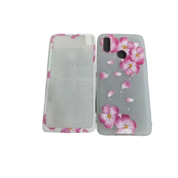 CASE SILIKON SILICON CASING GAMBAR + TEMPERED GLASS REALME 3 PRO