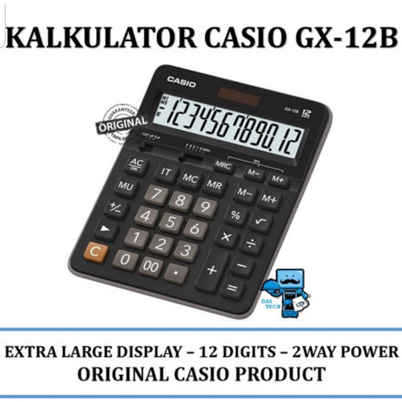 

Kalkulator calculator Casio GX 12B gx12b original resmi