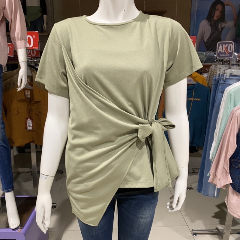 The Executive blouse formal dengan pita samping super cute S-XXL