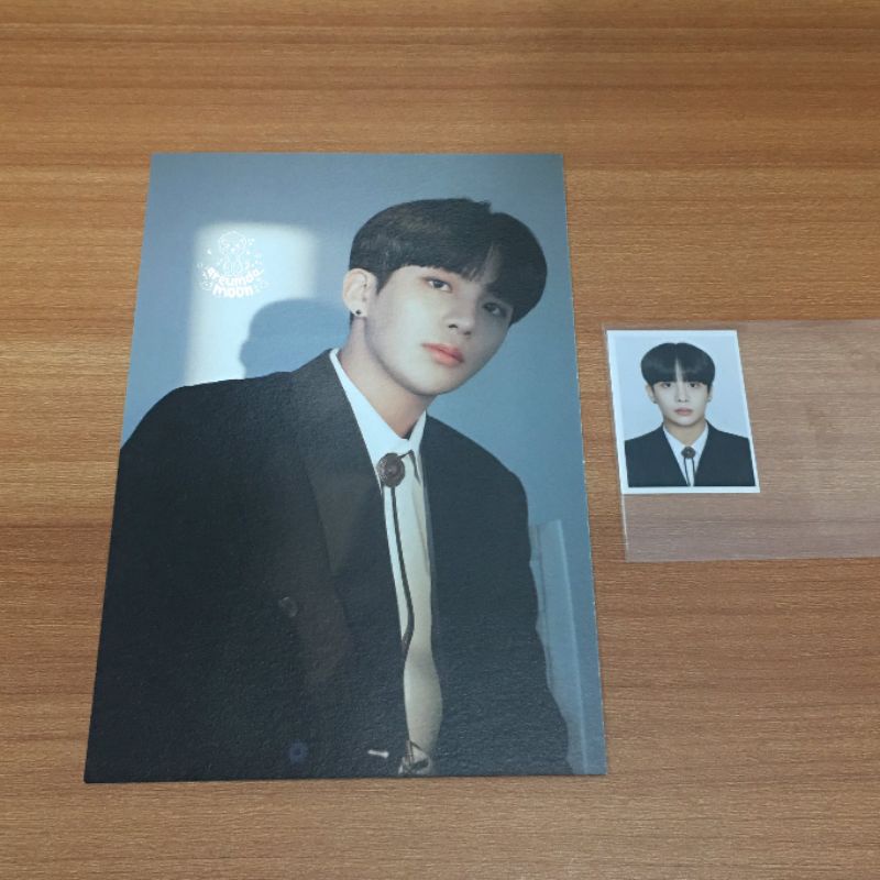 Jongho set postcard id photo ATEEZ 1st Official Fankit Atiny kit gen 1
