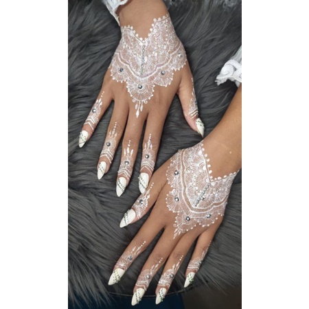 Henna pengantin putih