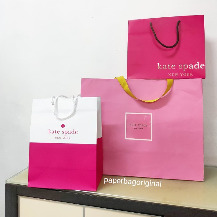 

(TERLARIS) Kate Spade Paperbag Original Paper Bag Authentic Pink