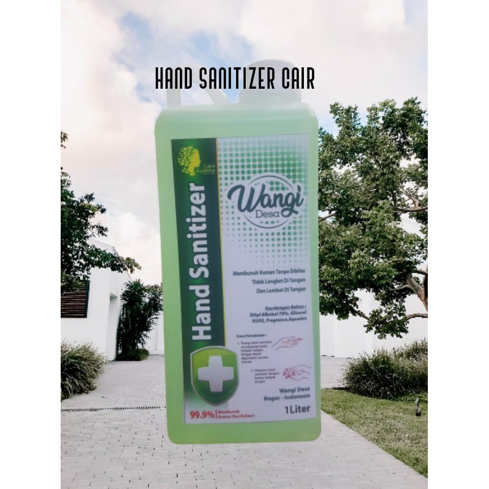 HAND SANITIZER CAIR HIJAU  WANGI DESA 1 LITER