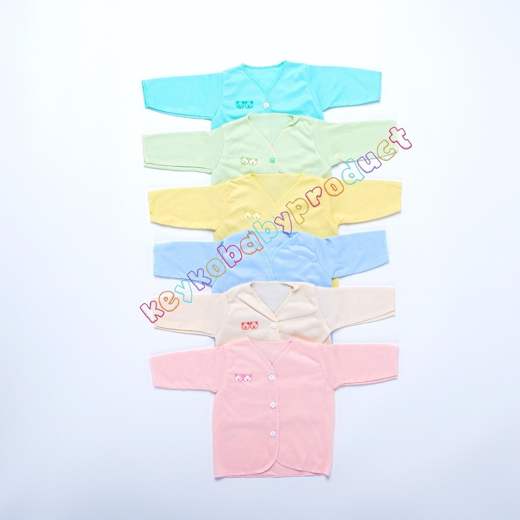 Atasan Bayi Lengan Panjang Polos Murah Lusin Grosir