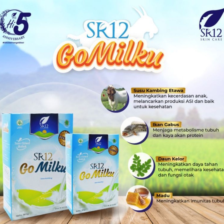 

GO Milku SR12 SUSU KAMBING ETAWA ORIGINAL HALAL BPOM HERBAL