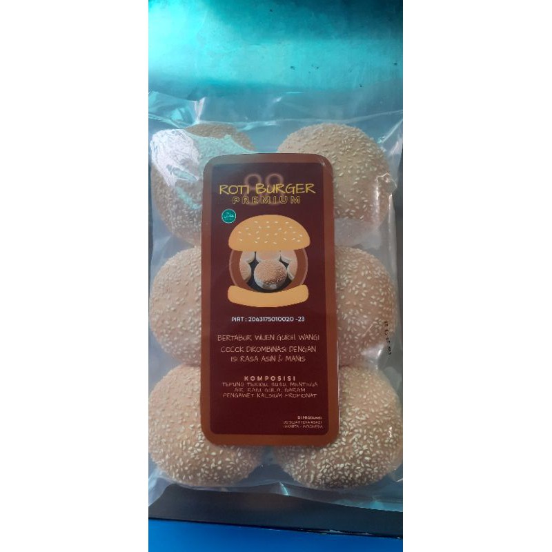 

88 Roti Burger Isi Wijen Full isi 6 pcs