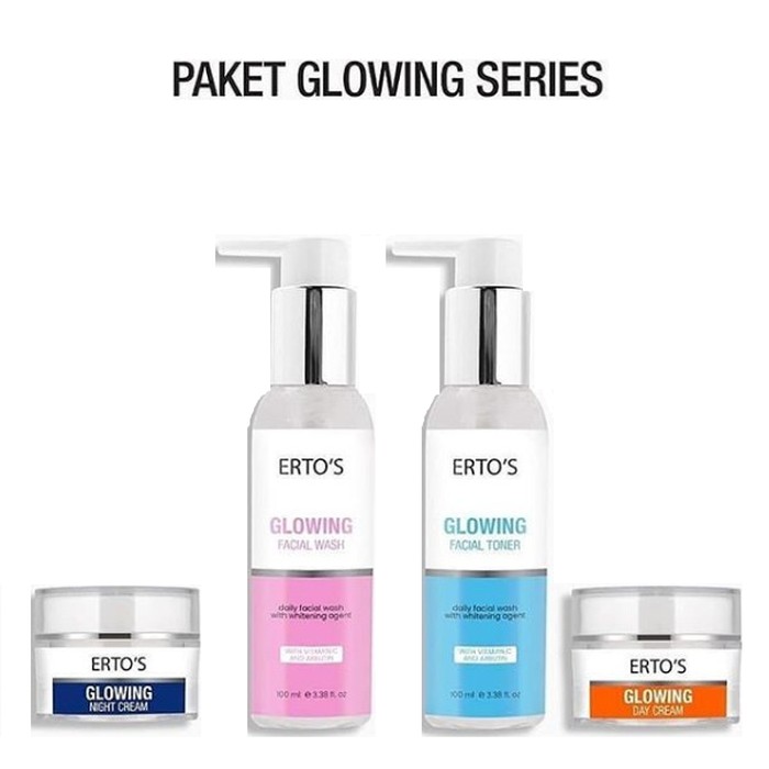 Ertos/Erto's Paket Wajah Glowing Series - 4 pcs