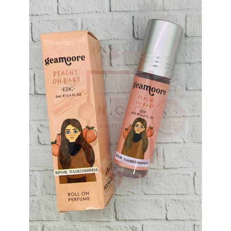 [BPOM] * NCC * Geamoore Parfum Bakarat Inspired Addicted Perfume Rool On Geammore Geamore Bakaratz-PEACH OH BABY - 6 ml