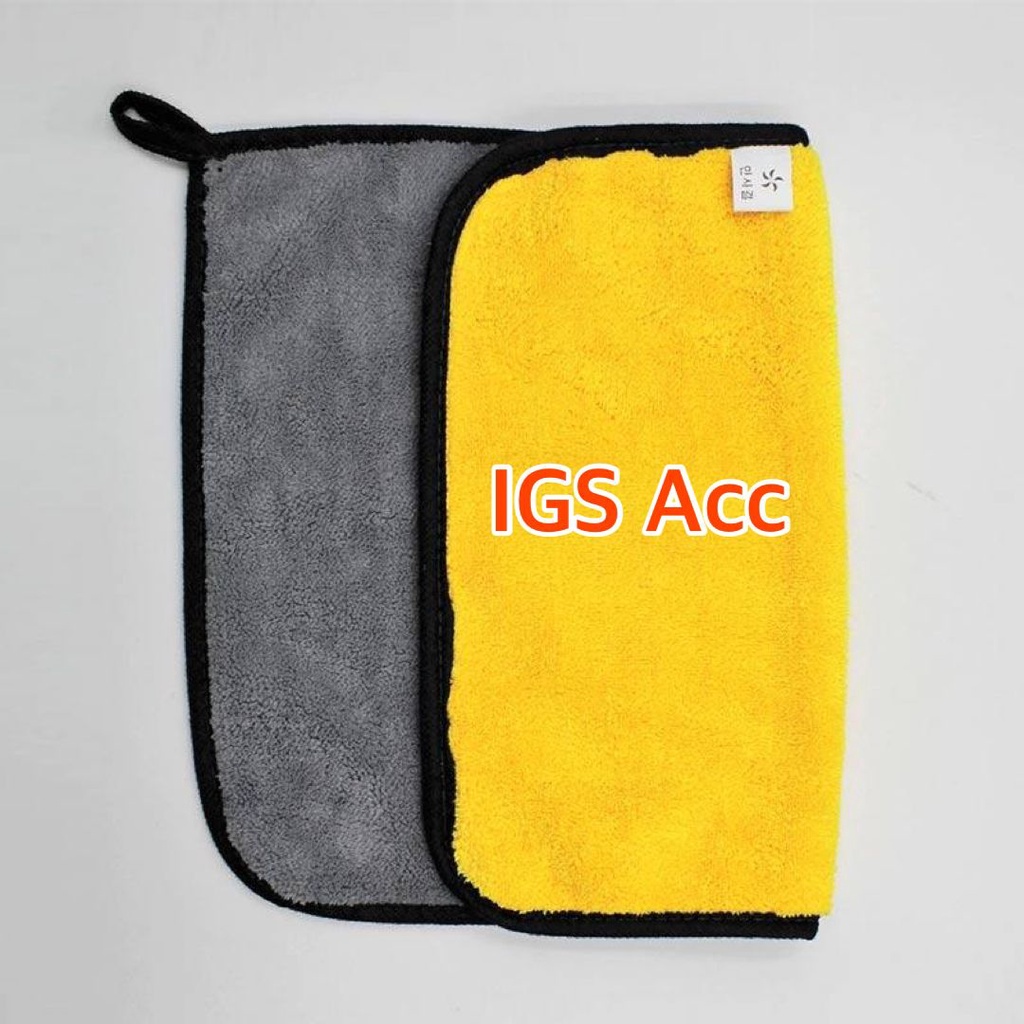 Kain Lap Microfiber 30X30cm Kain Lap Kuning Mobil Motor Serbaguna 2 Sisi Bisa Untuk Lap Kaca, Sofa, Meja, Kursi Dll