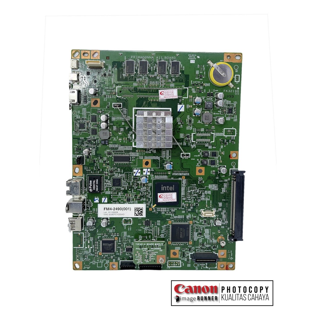 Mainboard 1 Mesin Fotokopi Canon IRA 6255/6265/6275 Rekondisi