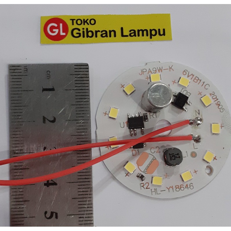 PCB Mata Lampu LED 9w KW1 Tanpa Driver - DOB LED AC 9 Watt Langsung 220V (ACR)