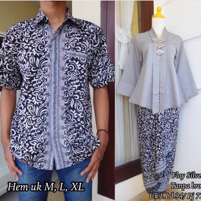 KEBAYA KUTUBARU FLOY COUPLE / KEBAYA MODERN / KEBAYA COUPLE