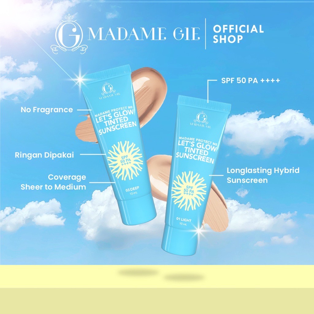 MADAME GIE Protect Me Let's Glow Tinted Sunscreen SPF 50 PA+++ / Tinted Sunscreen Madame Gie