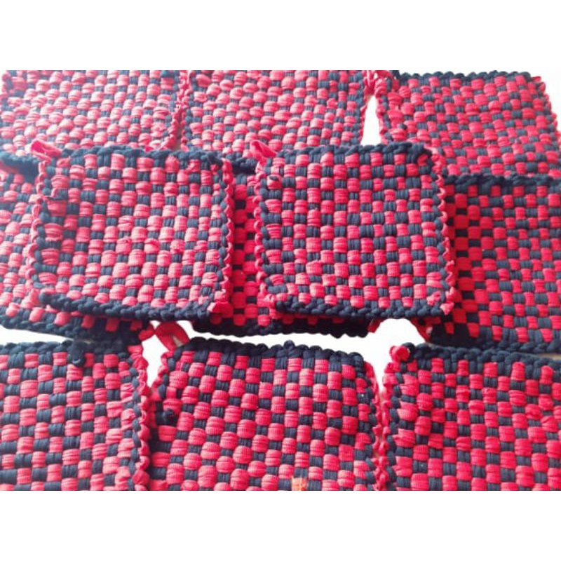 1 Lusin  [ 12 pcs ] Cempal anyam / Cempal Cotton / Kain penahan panas Wajan