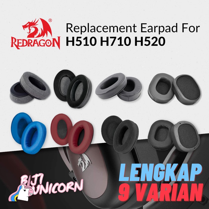 Earpad Earcup Cushion Redragon H510 H710 H520 Busa Bantalan Foam