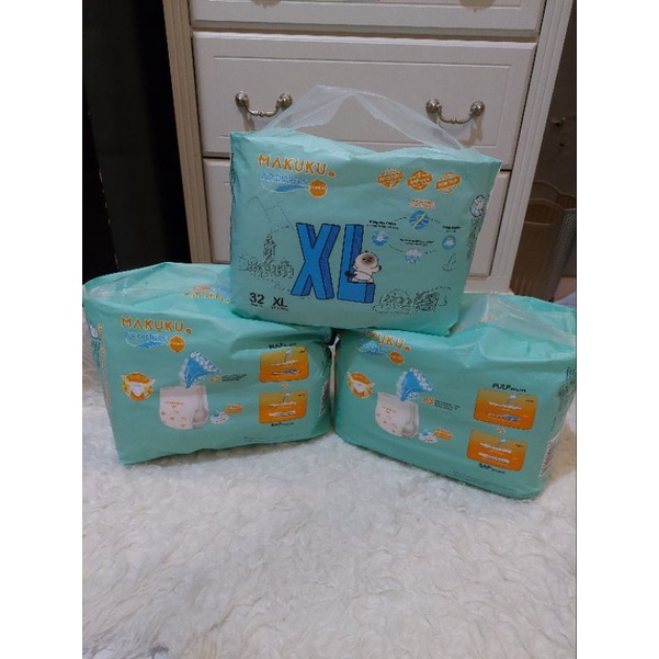 Makuku Air Diapers Popok Tipis dan Anti Gatal ukuran S, M, L dan XL