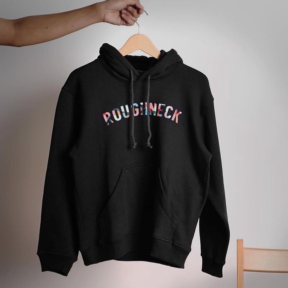 Sweater Hoodie Roughneck Putih Pria dan Wanita Premium Quality / Sweater Roughneck Termurah