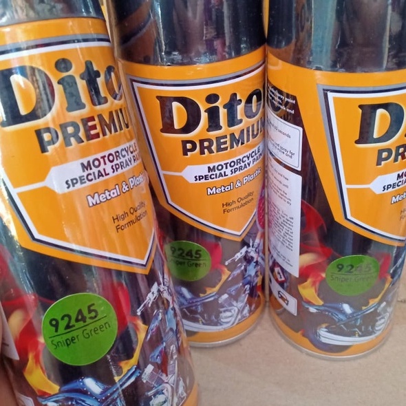 Pilok Pilox Cat Semprot DITON Premium 400cc - Y9245* Sniper Green / Hijau Metalik (9245)