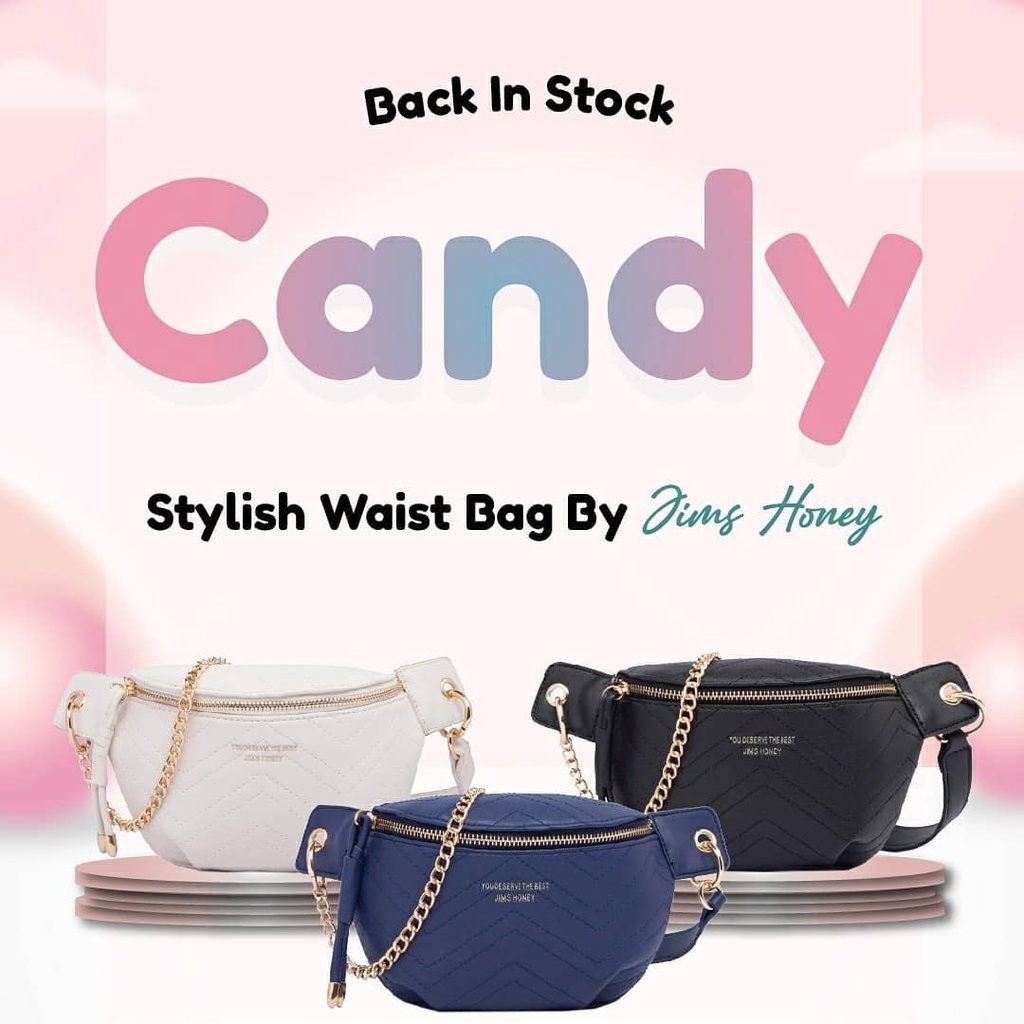 JIMS HONEY CANDY WAISTBAG TAS SELEMPANG WANITA JIMSHONEY ORIGINAL MALANG