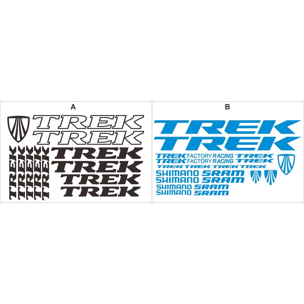 cutting sticker/stiker sepeda trek
