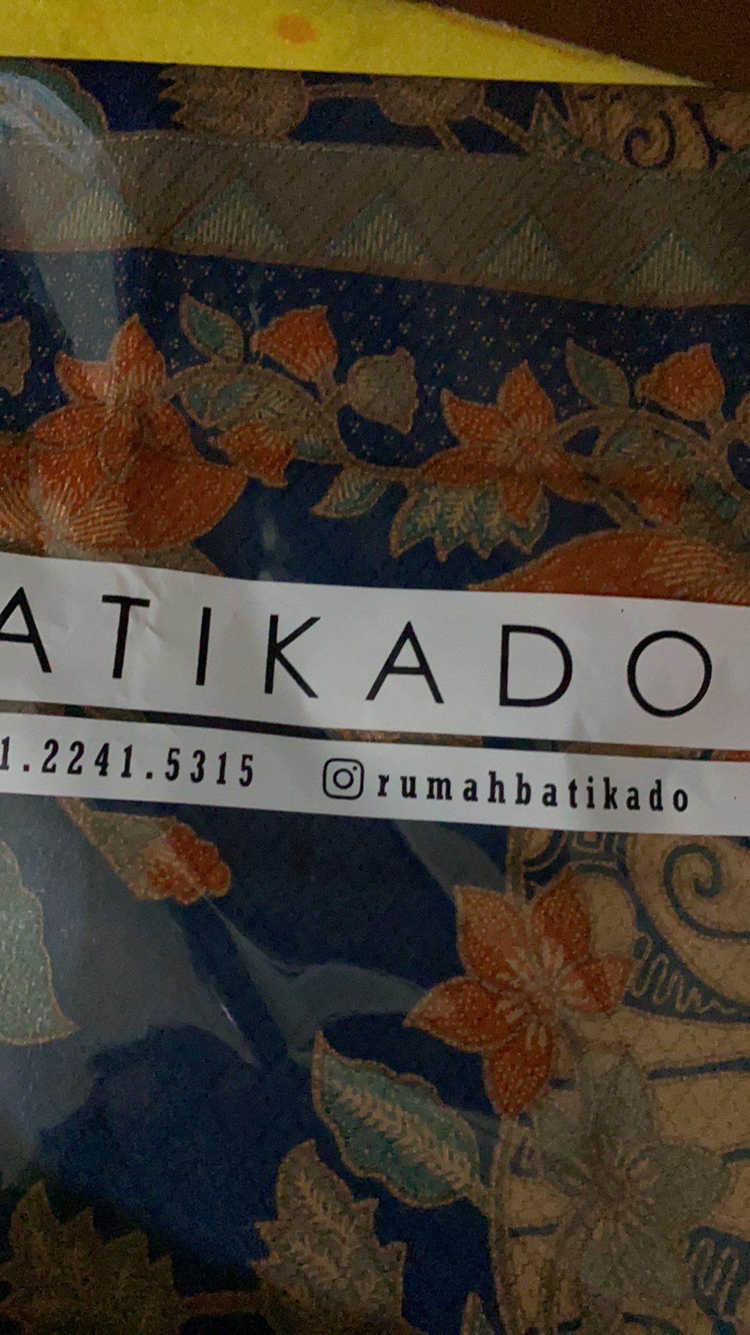 Pre Order Kirana Hitam / Biru, Katun Dobi Premium.