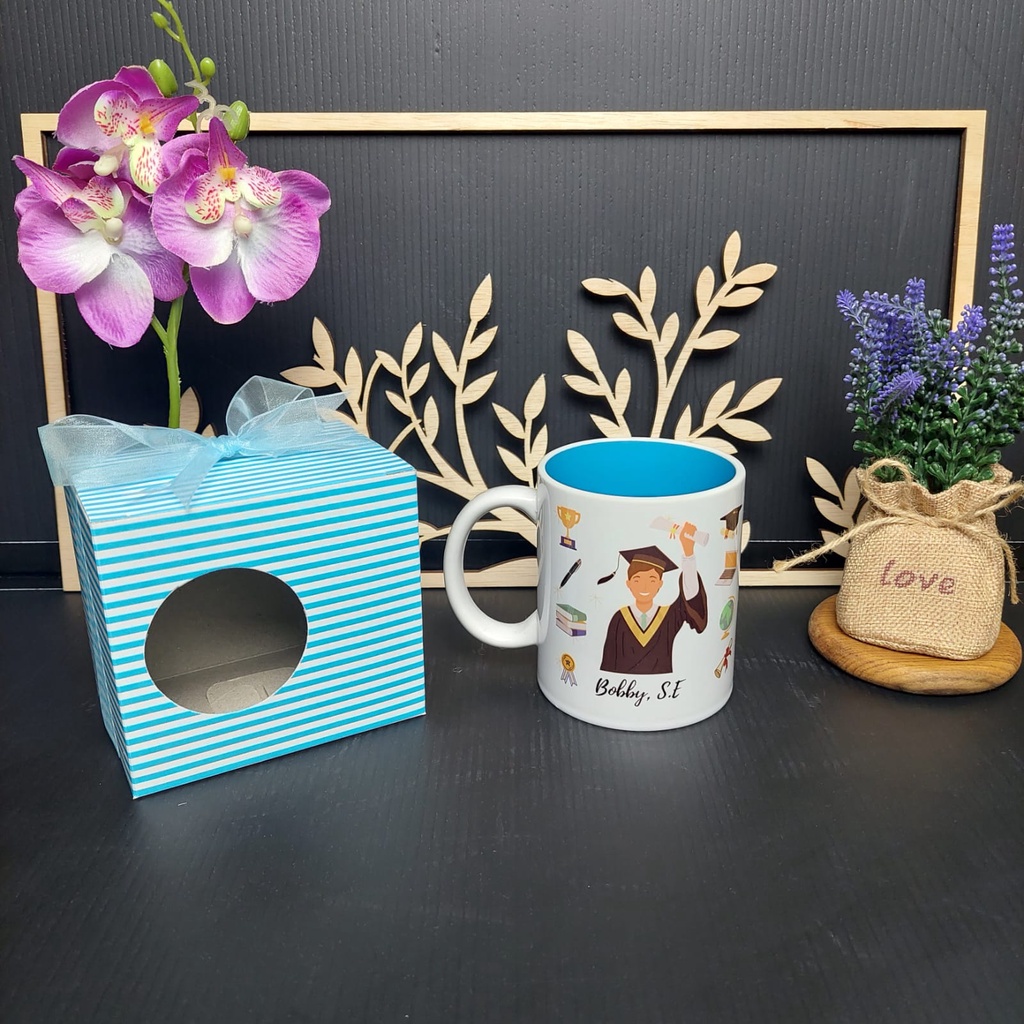 MUG Graduation Request nama |FREE DESIGN dan BOX