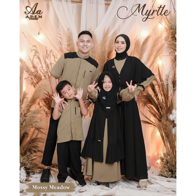 Gamis MYRTLE By ADEN Original. Sarimbit Mewah Lebaran ADEN Myrtle