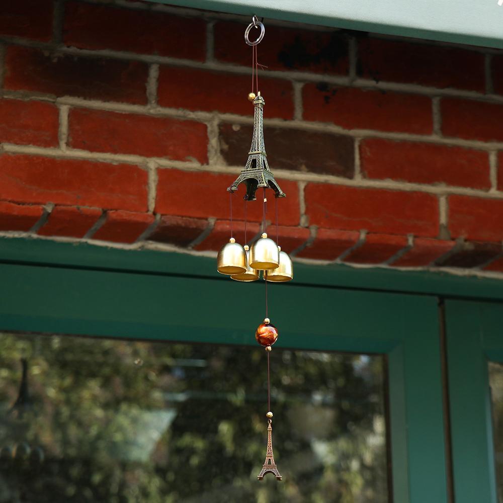 WONDER Wonder Retro Metal Wind Chime Gaya China Balkon Jendela Dekorasi Rumah Pesona Keberuntungan