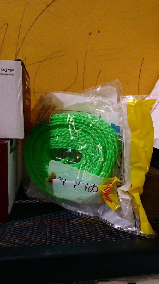 Tali Jemuran 5 M Ada Lubang Gantungan Baju - Super Praktis