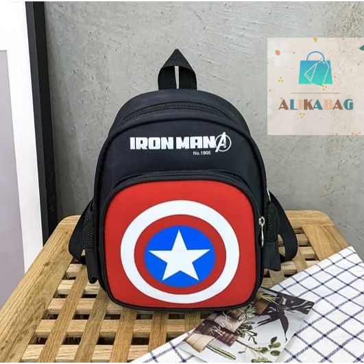 ALIKA BAG - Tas Ransel Anak Laki -Laki Karakter Super Hero Terbaru Kekinian Untuk TK/SD