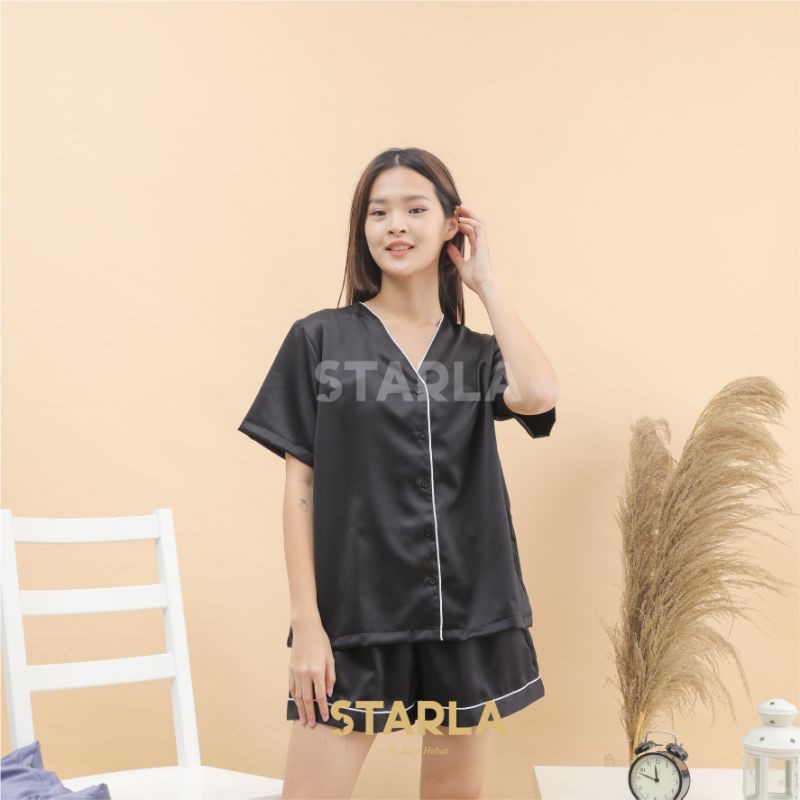 PIYAMA DEWASA BAJU TIDUR WANITA PAJAMAS SATEN SATIN GROSIR MURAH DEMETER