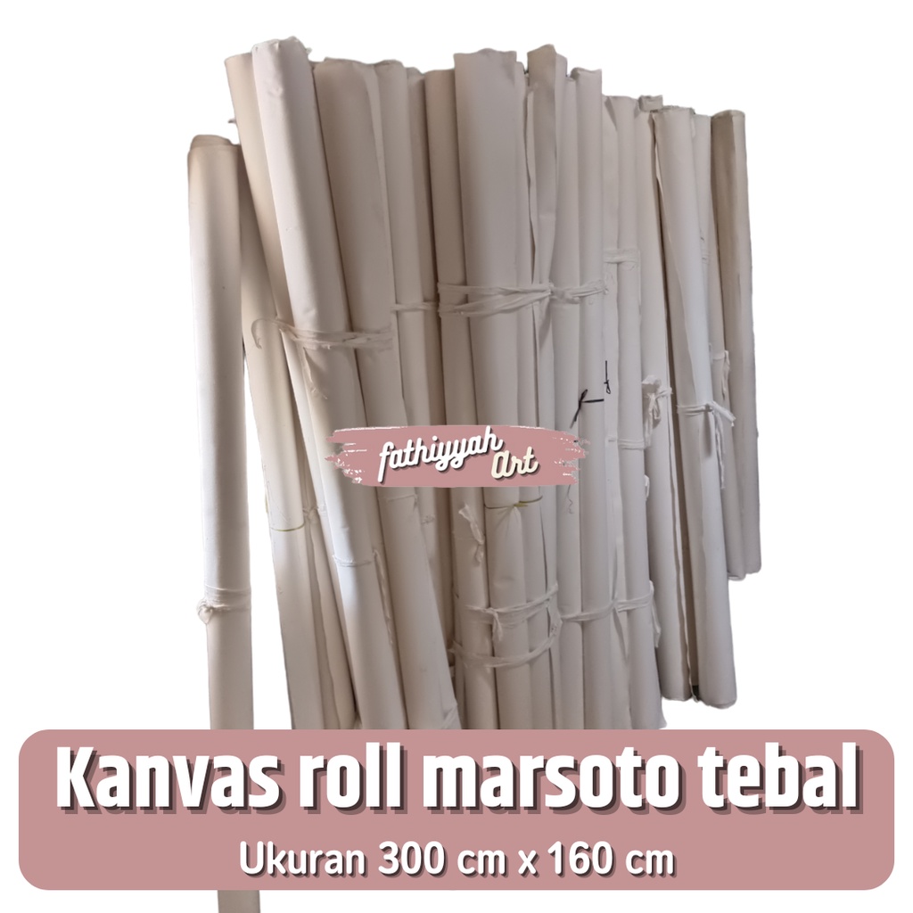 

Kanvas Lukis tebal roll gulungan marsoto 300cm x 160cm