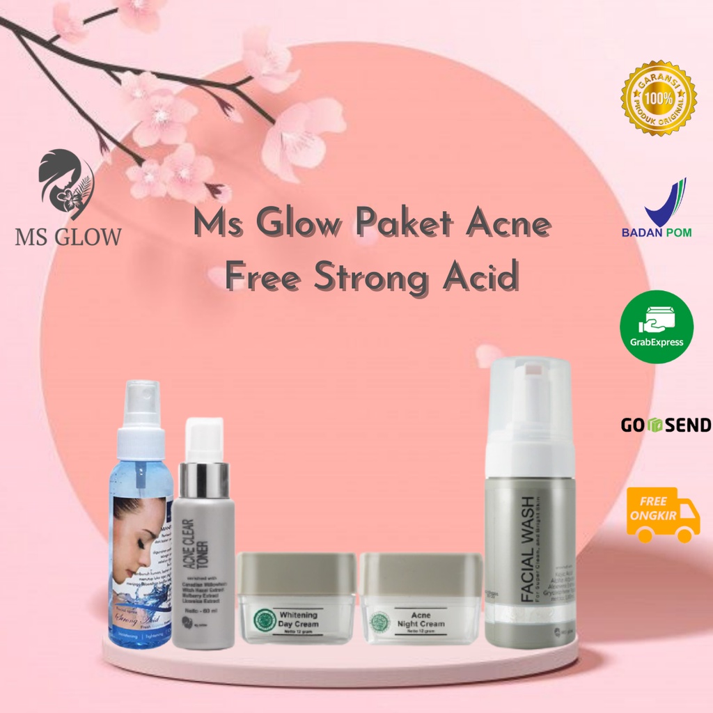 PAKET ACNE MS GLOW - MS GLOW ORIGINAL