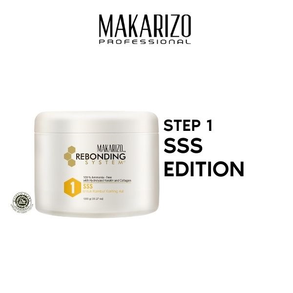 ★ BB ★ Makarizo Professional Rebonding System Straightening Cream SSS Pot 500 mL - 1000 mL | Pelurus Rambut