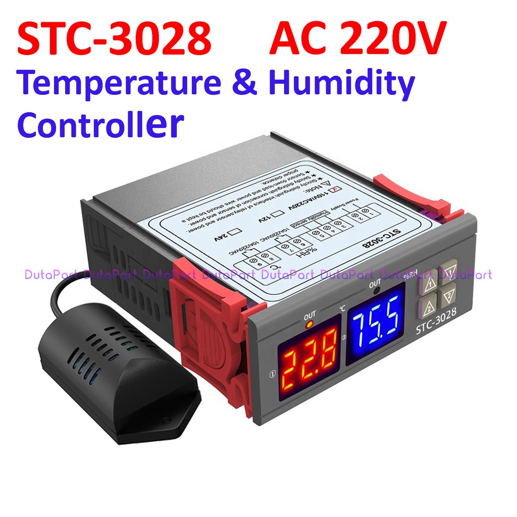 STC-3028 AC 220V Temperature Humidity Controller Thermostat Hygrostat STC3028 STC 3028