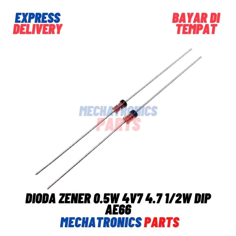 [SMC-9105] DIODA ZENER 0.5W 4V7 4.7 1/2W DIP AE66