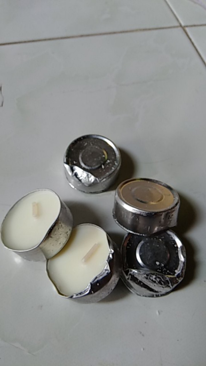 [833] 100 Pcs Lilin Pembakar Minyak Aromaterapi - Harga Per Pack Isi 100 - Tahan 3-4 Jam